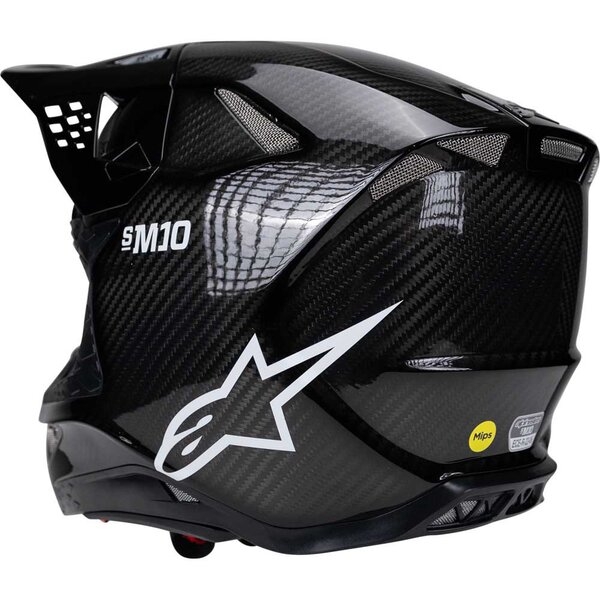 Casca cross-enduro ALPINESTARS SUPERTECH S-M10 CARBON FIM2 2026 M Negru, 6