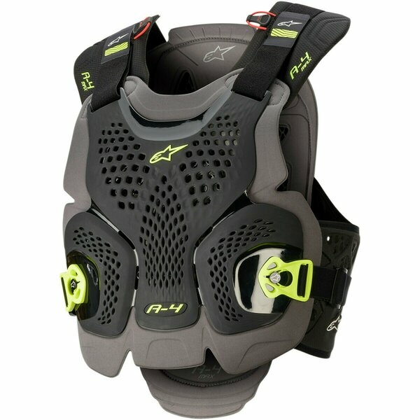 Armura Alpinestars A-4 MAX CHEST Negru/Antracit/Galben Fluo M/L, 2