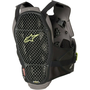 Armura Alpinestars A-4 MAX CHEST Negru/Antracit/Galben Fluo M/L, 3