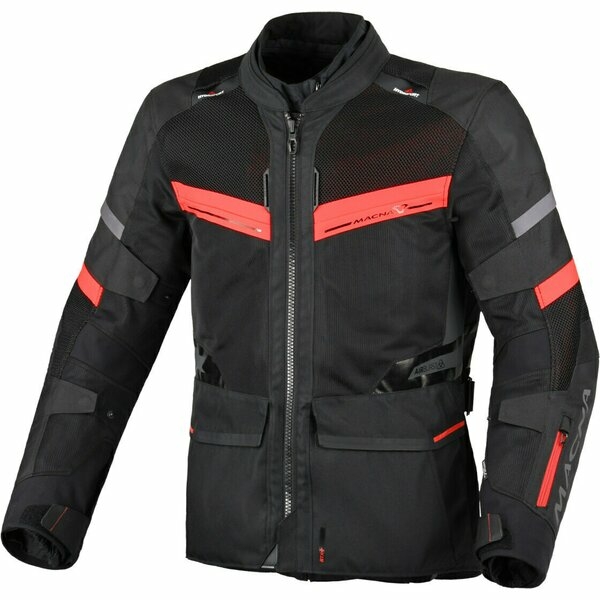 Geaca de vara impermeabila touring MACNA CAPTANE 3XL Negru/Gri/Portocaliu, 7