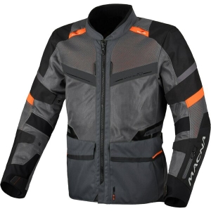 Geaca de vara impermeabila touring MACNA CAPTANE 3XL Negru/Gri/Portocaliu