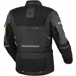 Geaca textil impermeabila touring/adventure MACNA FLEXODUS Night Eye™ S Negru Night Eye/Galben fluo, 8