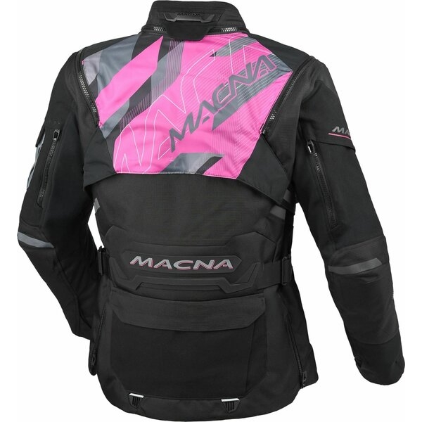 Geaca dama textil impermeabila touring/adventure MACNA FLEXODUS XS Gri/Negru/Verde, 7