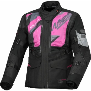 Geaca dama textil impermeabila touring/adventure MACNA FLEXODUS XS Gri/Negru/Verde, 3