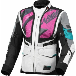 Geaca dama textil impermeabila touring/adventure MACNA FLEXODUS XS Gri/Negru/Verde, 10