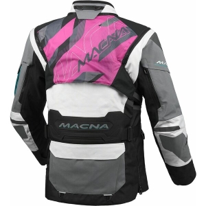 Geaca dama textil impermeabila touring/adventure MACNA FLEXODUS XS Gri/Negru/Verde, 11