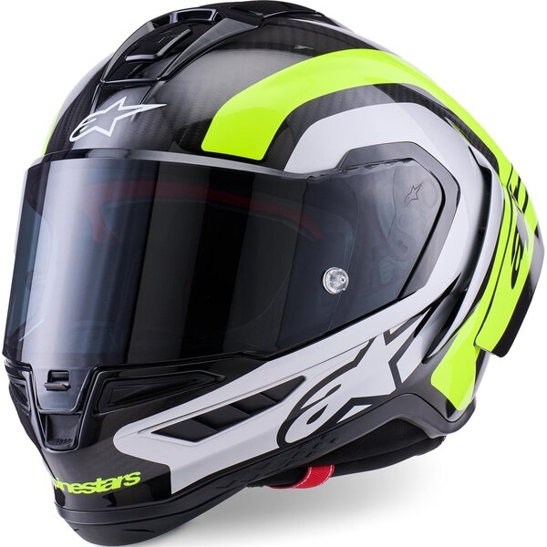 Casca integrala sport ALPINESTARS SUPERTECH R10 CARBON ARIUS M Negru/Alb/Albastru, 10
