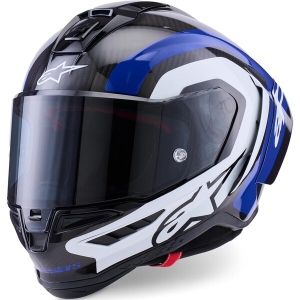 Casca integrala sport ALPINESTARS SUPERTECH R10 CARBON ARIUS M Negru/Alb/Albastru, 20