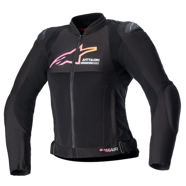 Geaca dama textil de vara ALPINESTARS SMX AIR XS Negru/Alb/Rosu fluo, 8