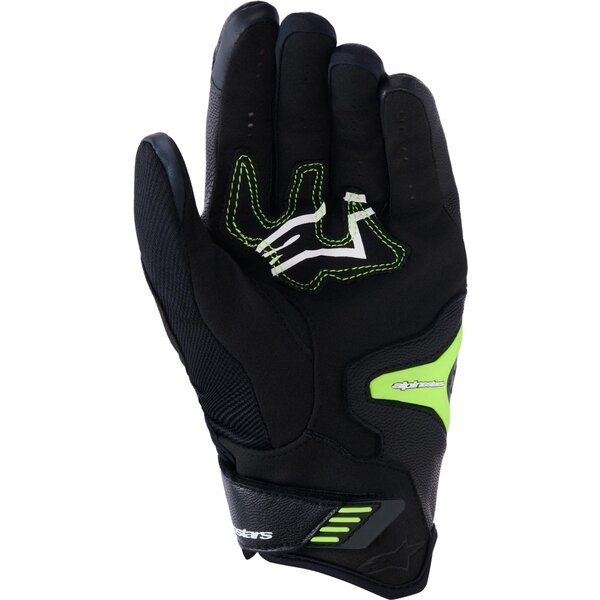 Manusi de piele sport ALPINESTARS SP-R PRO XL Negru/Galben fluo, 5
