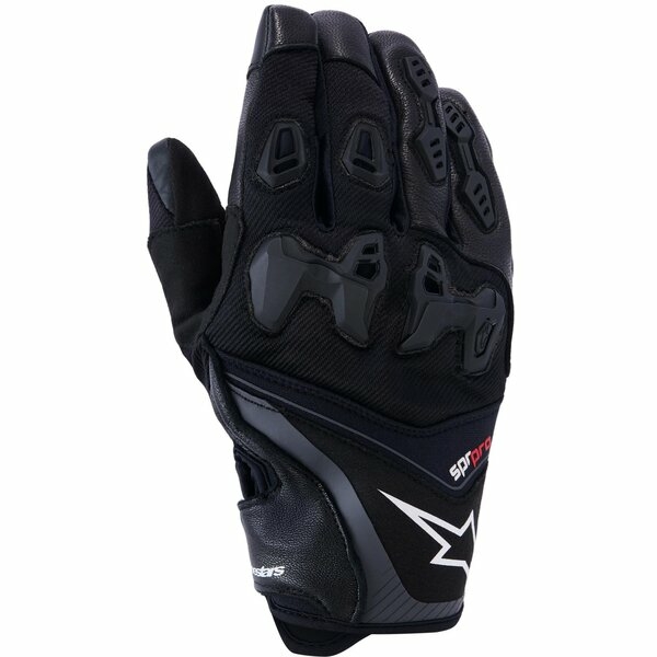 Manusi de piele sport ALPINESTARS SP-R PRO XL Negru/Galben fluo, 6