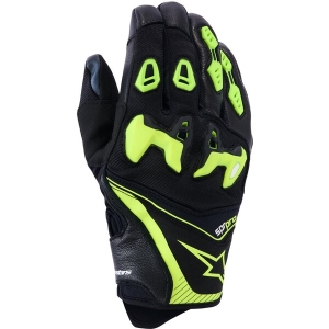 Manusi de piele sport ALPINESTARS SP-R PRO XL Negru/Galben fluo, 10