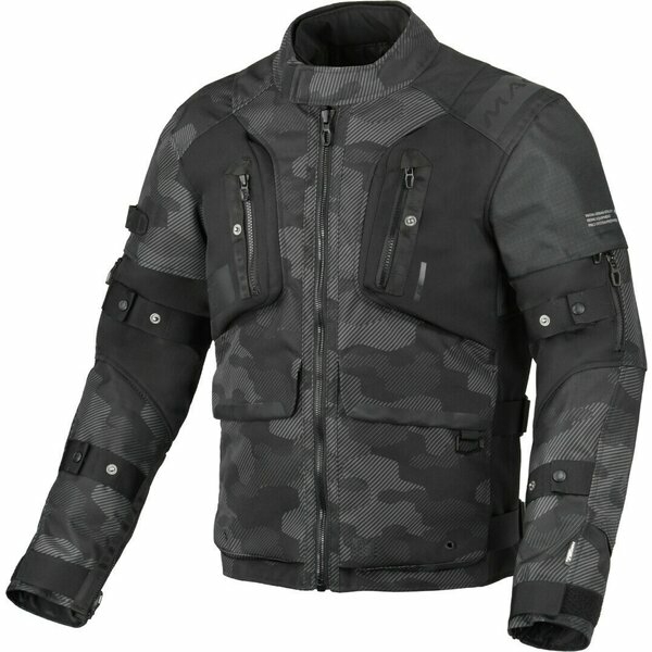 Geaca textil impermeabila MACNA HIGERA 3XL Negru/Gri camo, 12