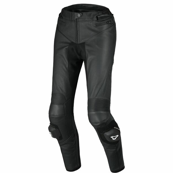 Pantaloni de piele dama sport/touring MACNA OVITA Negru L38, 2
