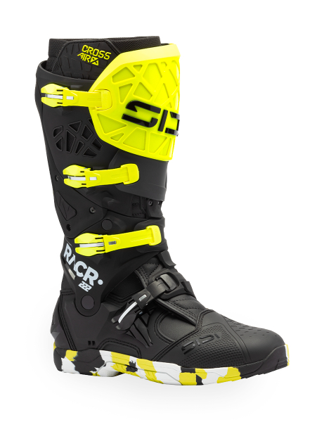 Cizme Moto MX/Enduro Crossair X Racr002 Black/Yellow Flo, 2
