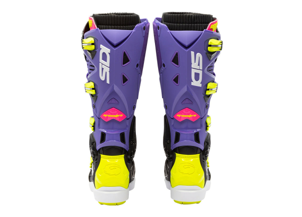 Cizme Moto MX/Enduro Crossfire 3 Srs Violet/Black/Fluo Yellow, 2