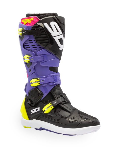 Cizme Moto MX/Enduro Crossfire 3 Srs Violet/Black/Fluo Yellow, 3