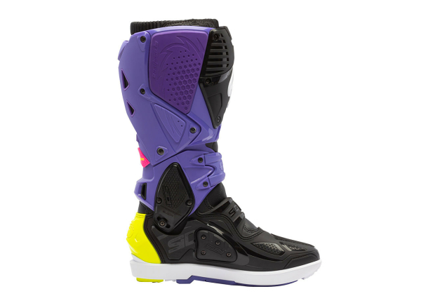 Cizme Moto MX/Enduro Crossfire 3 Srs Violet/Black/Fluo Yellow, 5