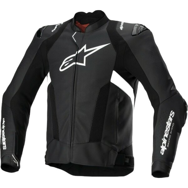 Geaca de piele sport ALPINESTARS MISSILE V3 AIRFLOW Negru/Alb 46, 10