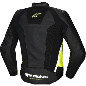 Geaca de piele sport ALPINESTARS MISSILE V3 AIRFLOW Negru/Alb 46