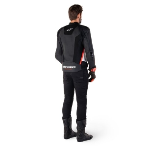 Geaca de piele sport ALPINESTARS MISSILE V3 AIRFLOW Negru/Alb 46, 14
