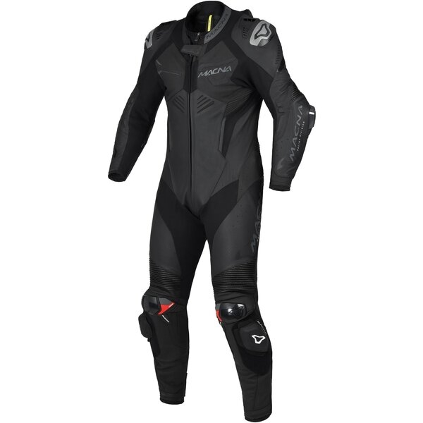 Combinezon de piele 1 piesa MACNA CHROMIQ Negru 46, 5