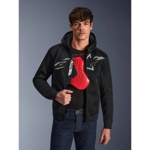 Hanorac de protectie ALPINESTARS CHROME SUPERAIRFLOW XS Negru/Gri inchis/Alb