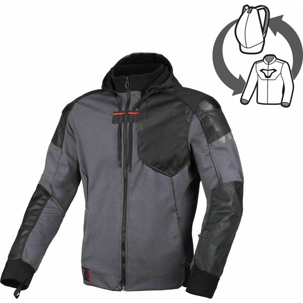 Geaca de vara textil MACNA DISTEC Albastru/Negru S, 8