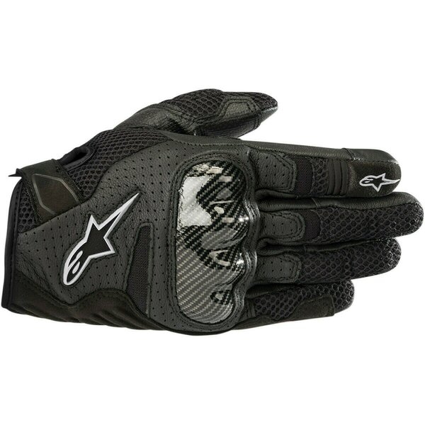 Manusi de piele dama ALPINESTARS STELLA SMX-1 AIR V2 XS Negru/Roz, 3
