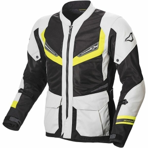 Geaca de vara touring Macna Aerocon Night Eye L Negru/Gri/Galben