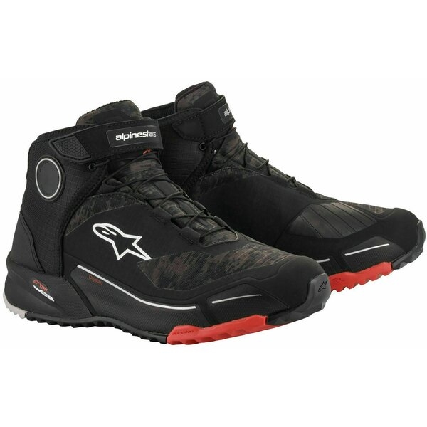 Ghete moto ALPINESTARS CR-X DRYSTAR 45 Negru/Albastru/Portocaliu fluo, 15