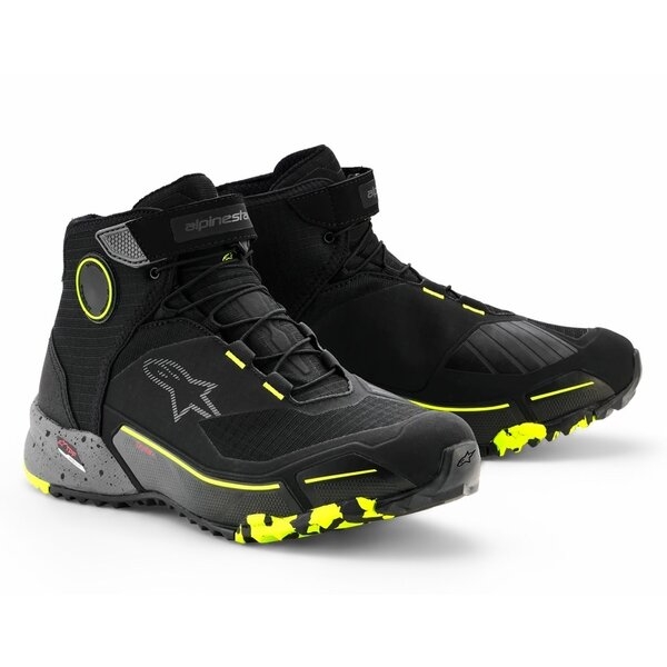 Ghete moto ALPINESTARS CR-X DRYSTAR 45 Negru/Albastru/Portocaliu fluo, 17