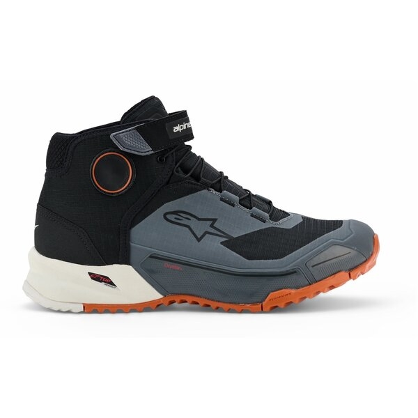 Ghete moto ALPINESTARS CR-X DRYSTAR 45 Negru/Albastru/Portocaliu fluo, 28