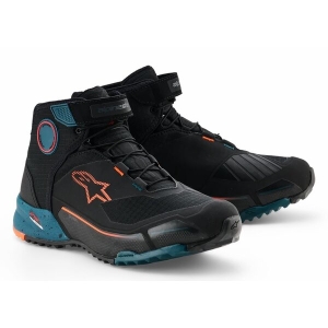 Ghete moto ALPINESTARS CR-X DRYSTAR 45 Negru/Albastru/Portocaliu fluo, 25