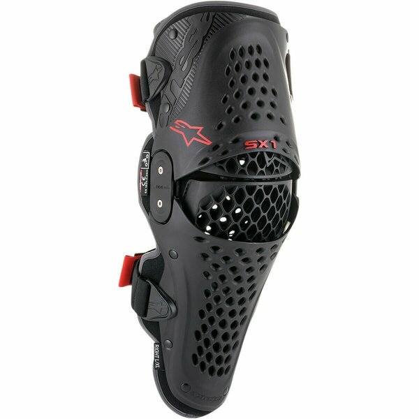 Protectii de genunchi Alpinestars SX-1 V2 L/XL Negru/Rosu
