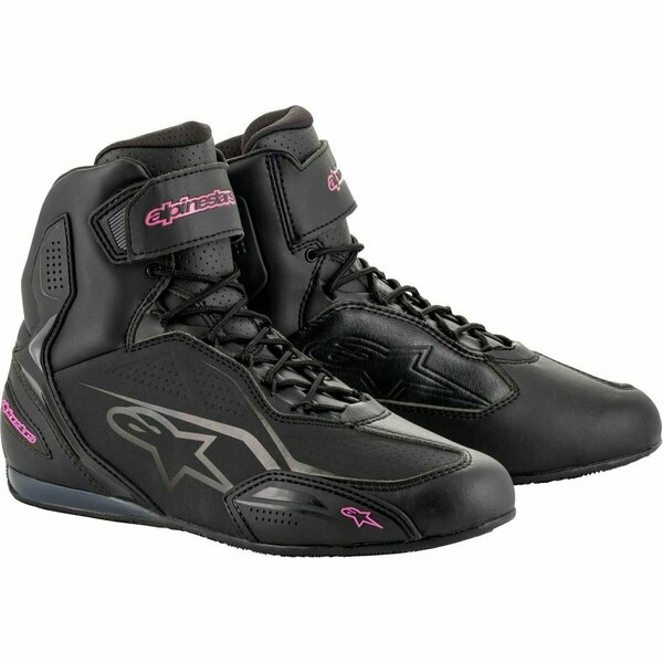 Ghete moto sport/touring Alpinestars Stella Faster-3 Negru/Argintiu 37.5