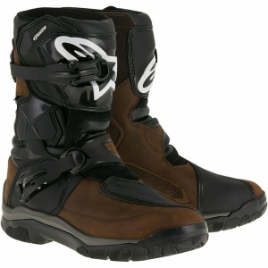 Cizme touring/adventure Alpinestars BELIZE Drystar Oiled Leather 40.5 Maro/Negru