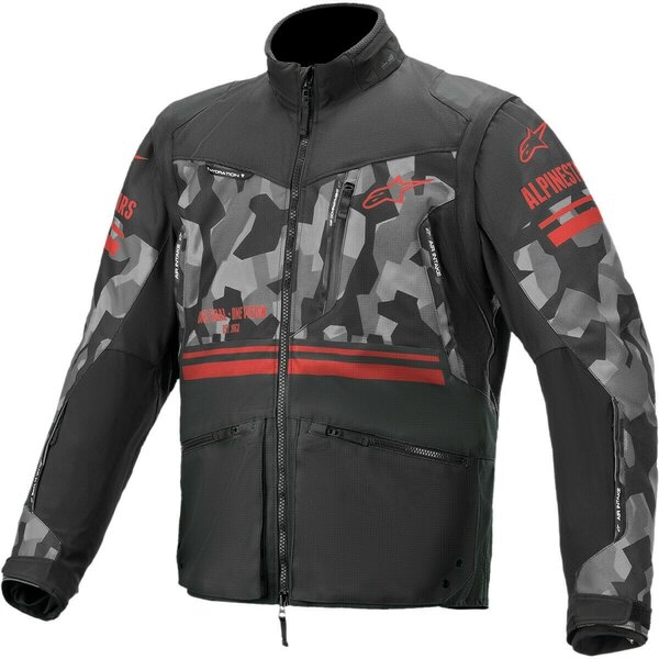 Geaca cross-enduro Alpinestars VENTURE R S Negru/Camo/Rosu, 4