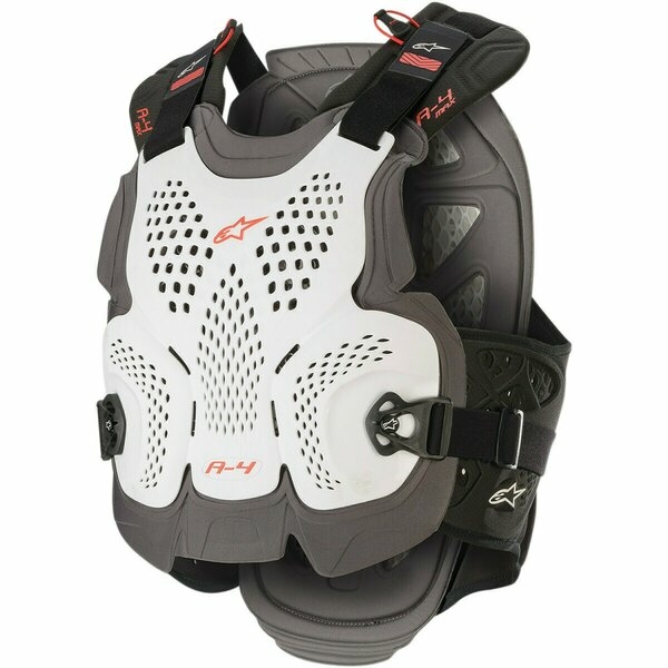 Armura Alpinestars A-4 MAX CHEST XL/2XL Alb/Antracit/Rosu
