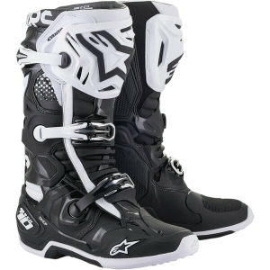 Cizme cross-enduro Alpinestars TECH 10 BOOT Negru/Alb 40.5, 29
