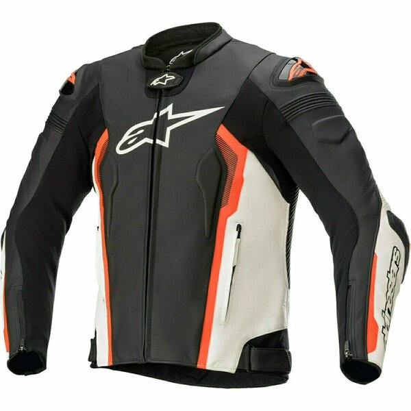Geaca de piele sport/touring Alpinestars MISSILE V2 50 Negru/Alb/Rosu