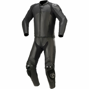 Combinezon de piele 2 piese ALPINESTARS GP PLUS V3 GRAPHITE 50 Negru/Negru