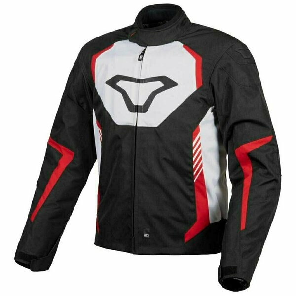 Geaca textil impermeabila MACNA TAZAR M Negru/Alb/Rosu