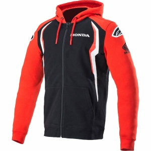 Hanorac cu fermoar ALPINESTARS HONDA L Negru/Alb/Rosu