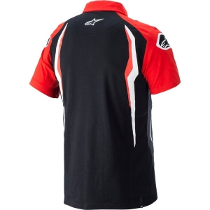 Tricou polo ALPINESTARS HONDA S Negru/Alb/Rosu, 3
