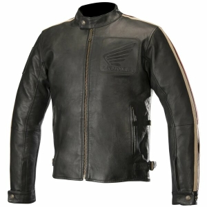 Geaca de piele Alpinestars Oscar Charlie Honda Edition L Negru/Bej/Rosu