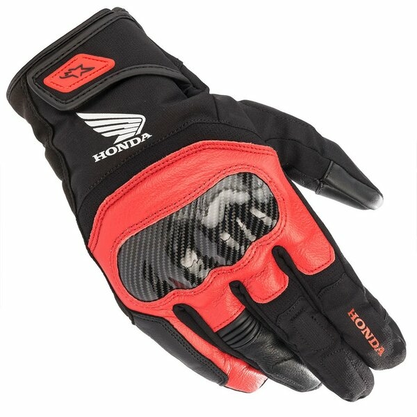 Manusi de piele impermeabile ALPINESTARS HONDA SMX Z DRYSTAR XXL Negru/Rosu, 4