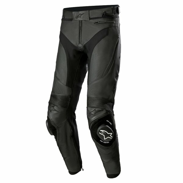 Pantaloni de piele sport/touring Alpinestars MISSILE V3 AIRFLOW 50 Negru/Negru