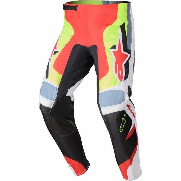 Pantaloni cross-enduro ALPINESTARS FLUID AGENT 2023 30 Negru/Rosu/Galben fluo