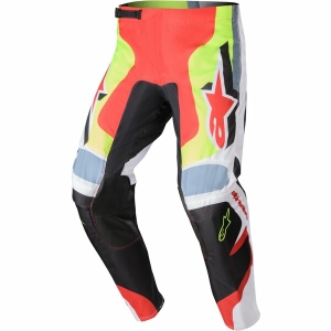 Pantaloni cross-enduro ALPINESTARS FLUID AGENT 2023 30 Negru/Rosu/Galben fluo